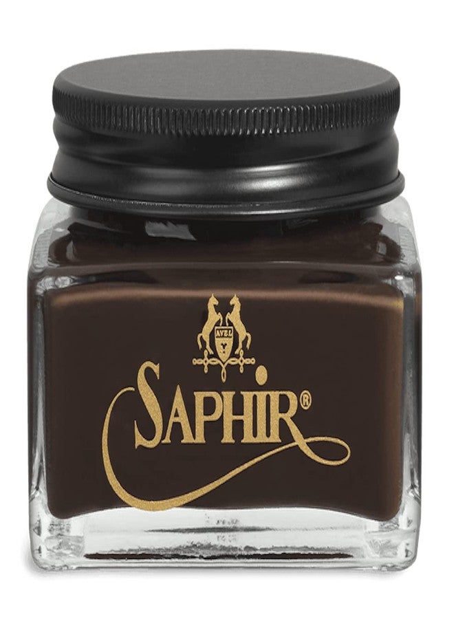 SAPHIR Medaille d'Or Pommadier Cream 75ml – Natural Cream Leather Shoe Polish, Leather Conditioner for Boots, Handbags - Havana - Image 1